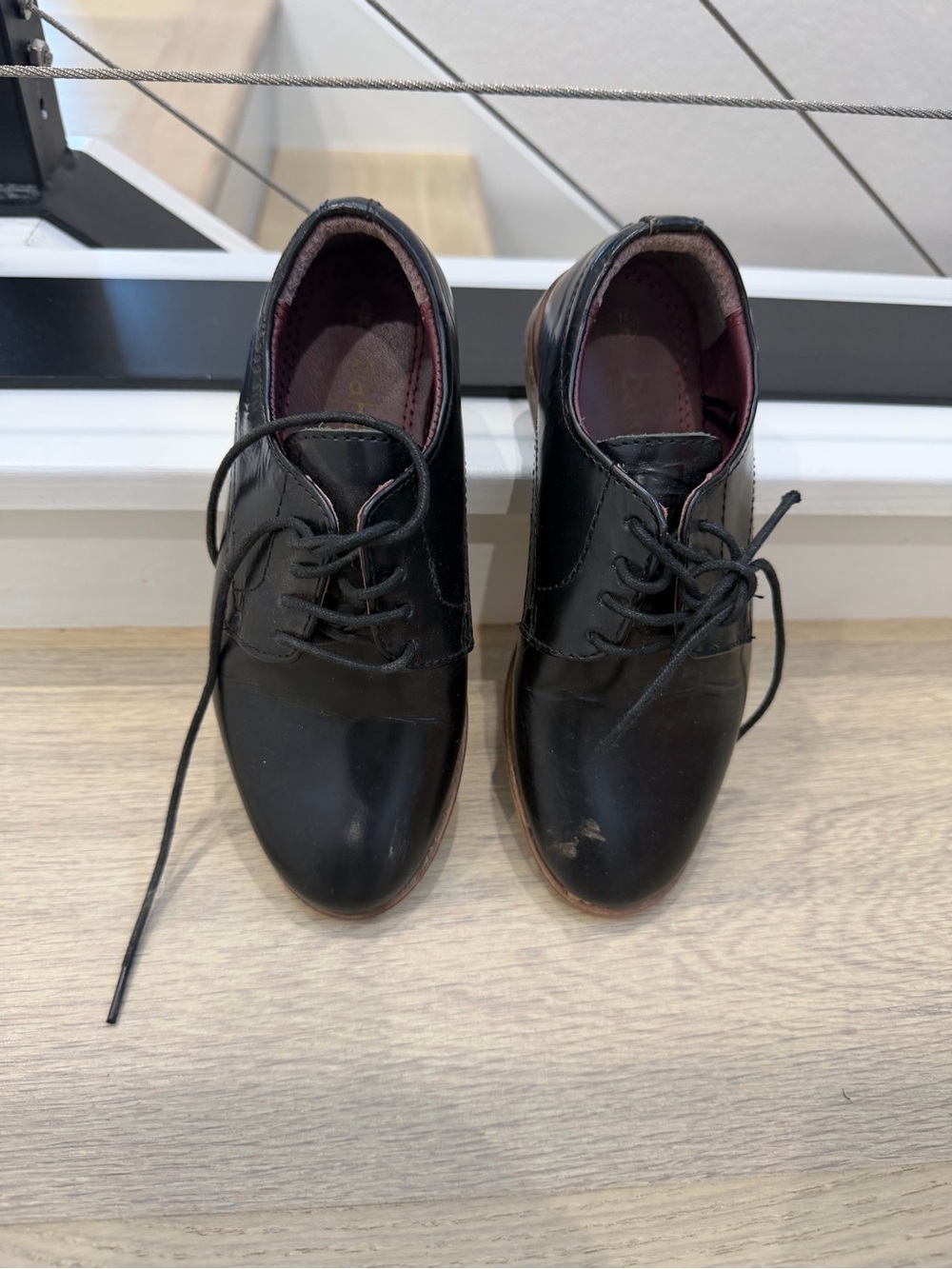 Baker by Ted Baker Black Lace-Up Kids Dress Shoes